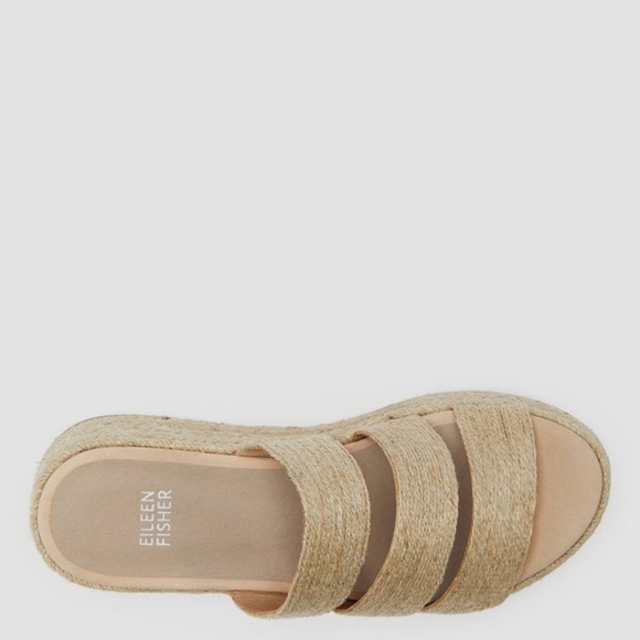 Eileen fisher Mayla Jute Espadrille Sandal women size 8 color natural NWOB - Picture 3 of 8